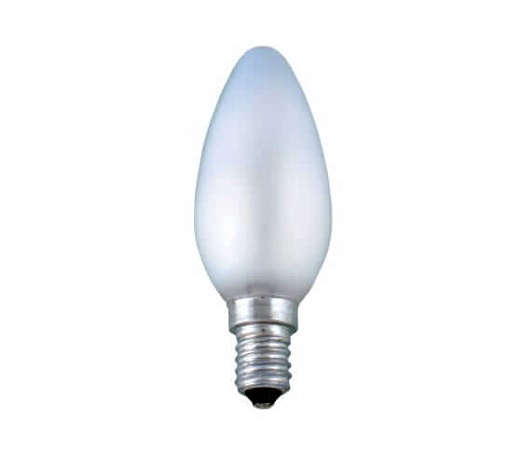 Лампа накаливания декоративная ДСМТ 40Вт 230В Е14 (cвеча матовая) цветная упаковка